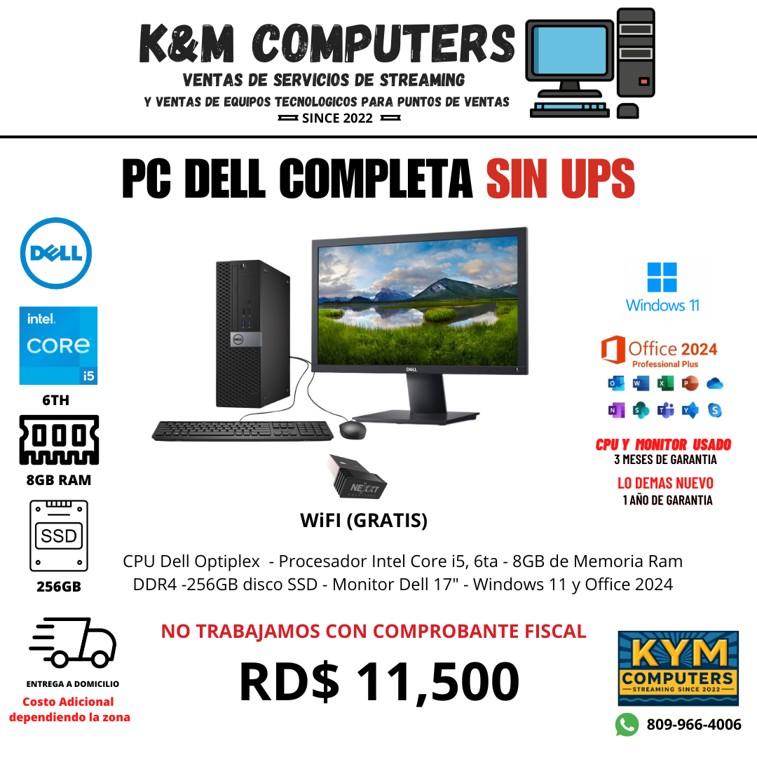 PC Completa sin UPS