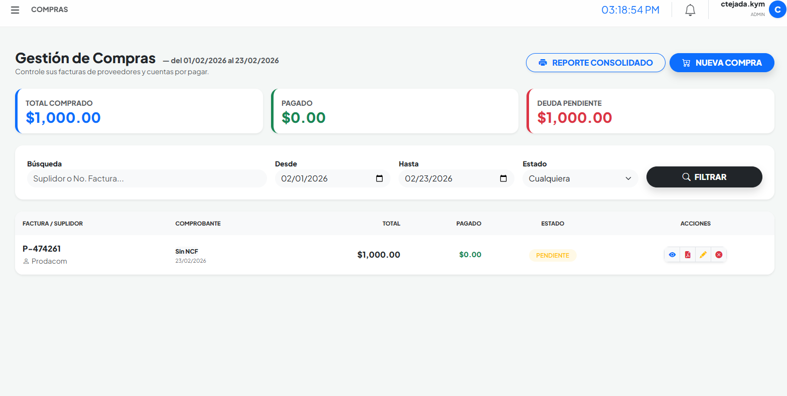 FacturaYA Interface 3
